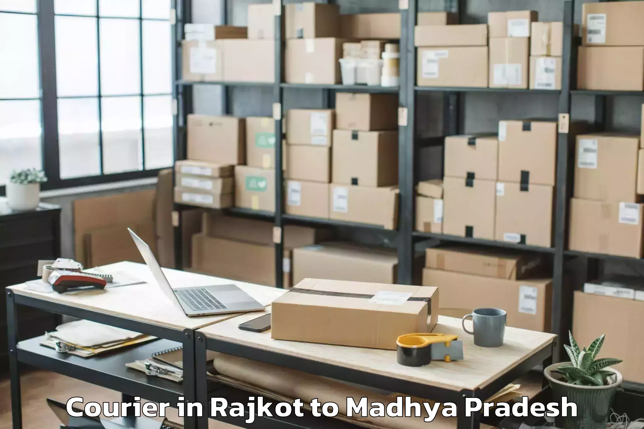 Book Your Rajkot to Alot Courier Today